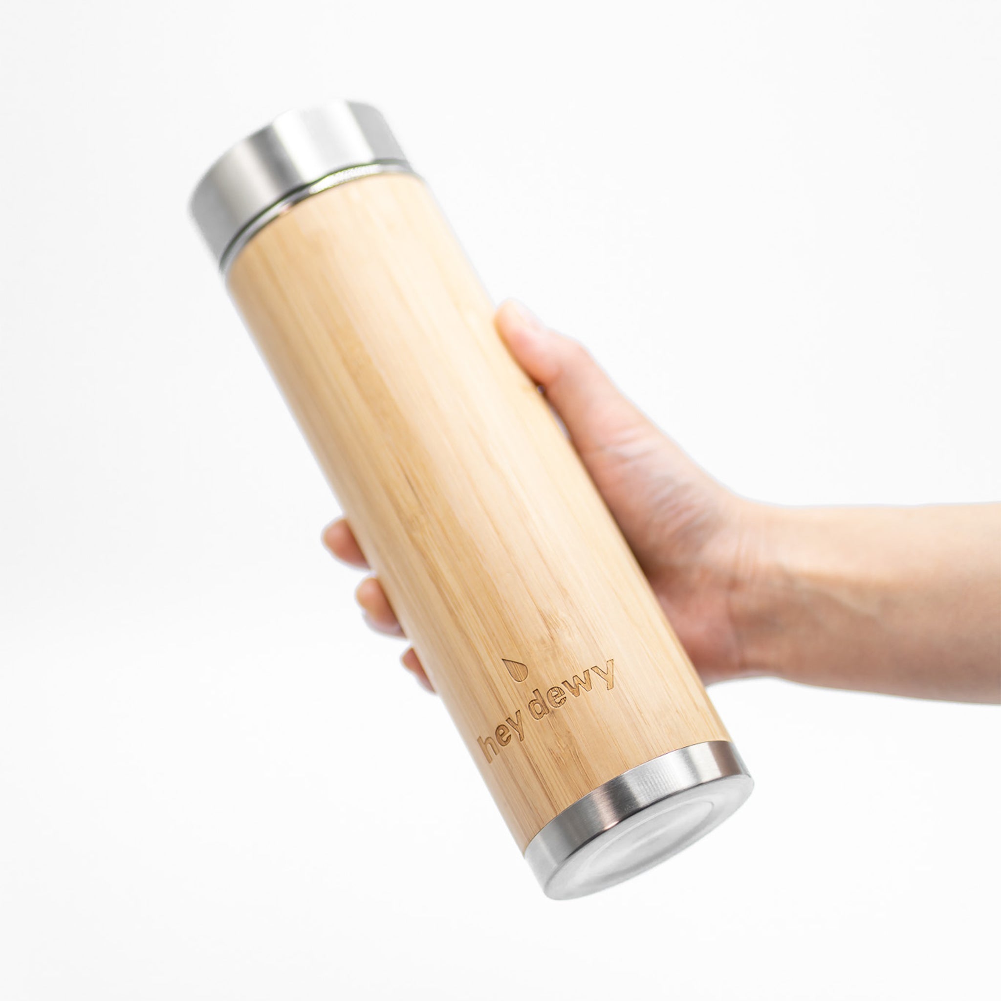 Hey Dewy HYDRATE: bamboo water bottle